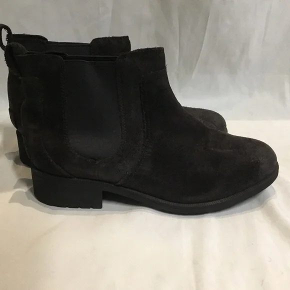 NWOT Womens Ugg Bonham II Black Waterproof Leather Sheepskin Lined Boots 1095150 - Picture 6 of 11